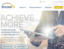 Tablet Screenshot of encorefx.com